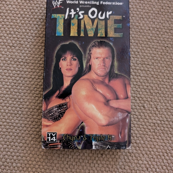 WWE It's Our Time VHS - Black, Blue, Gold - Picture 1 of 4